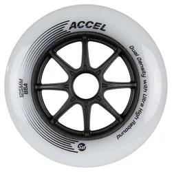 Roues De Patins Accel 6 Unités Black / White 125 mm unisex