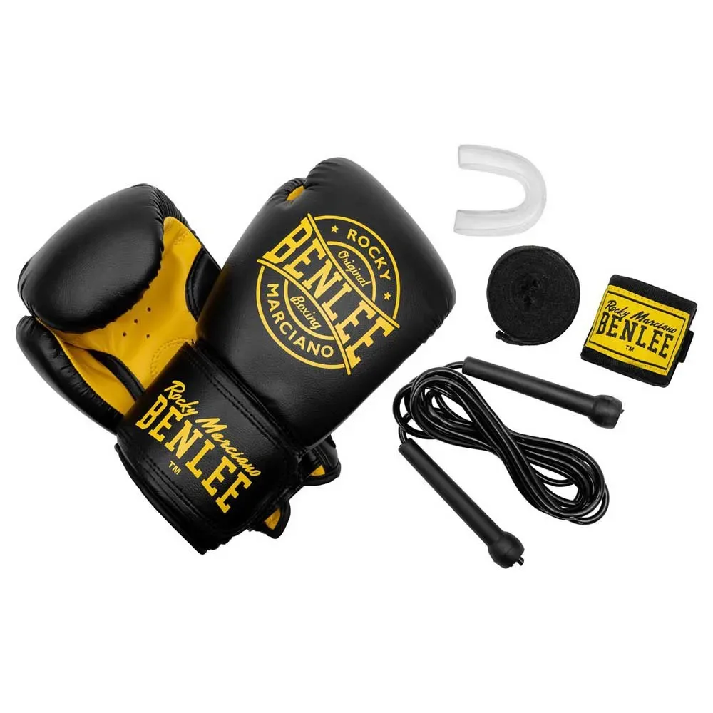 Kit De Boxe Pour Adultes Starter Wingate Black 14 oz - Benlee - FashionsVida