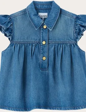 Ganni - Blusa vaquera - Ganni - FashionsVida