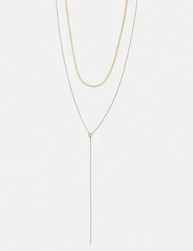 Pack Of Lariat Necklaces (Size: ) - Pull&bear - FashionsVida