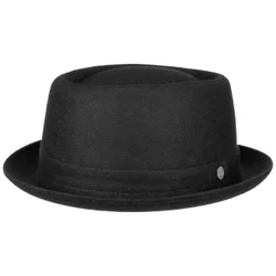 Panno Wool Pork Pie Hat by - black - Female - Size: XL (60-61 cm)