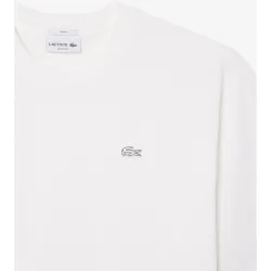 Camiseta unisex de corte amplio de punto jersey unisex de algodón grueso en marrón de manga corta