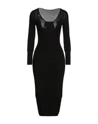 Midi-Kleid Damen Schwarz M Damen