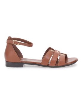 Sandali Marroni Bassi in Vera Pelle 225485 36