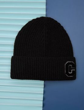 Sinsay - Berretto con patch - nero