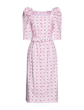 Midi-Kleid Damen Rosa 32 Damen