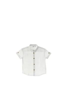 Camicia maniche corte BIANCO 8A - iDO - FashionsVida