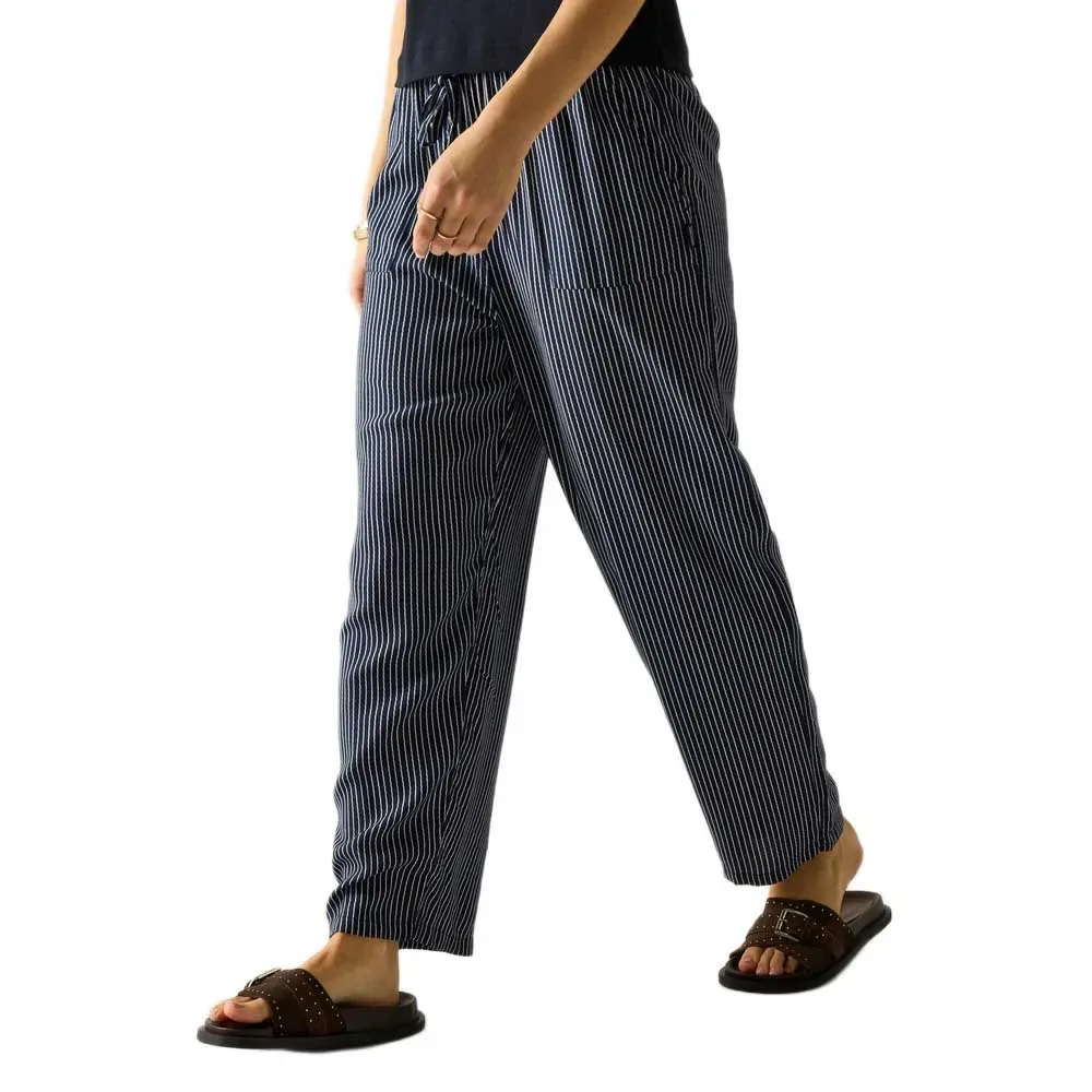 Pantaloni Elbrie Navy / White Vertical Wavy Stripe 46 - Regatta - FashionsVida