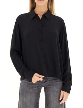 KOCCA Camicia in viscosa NERO L