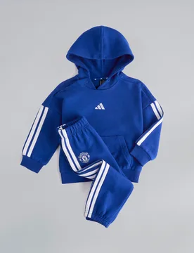 Manchester United x Infant Essentials Jogger Set Blue 0-3M - Adidas - FashionsVida