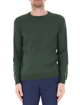 Maglia misto lana VERDE SCURO 3XL - Sun68 - FashionsVida