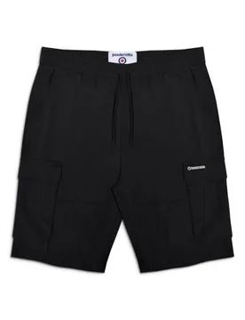 Mens Black Utility Cargo Short - Male - Black - W36 - Lambretta - FashionsVida
