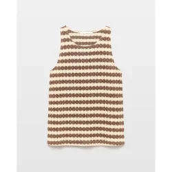 Camiseta cortada de lurex
