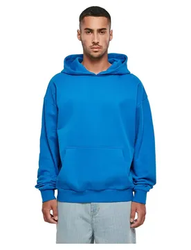 Felpa Con Cappuccio Ultra Heavy Cotton Box Cobalt Blue XL