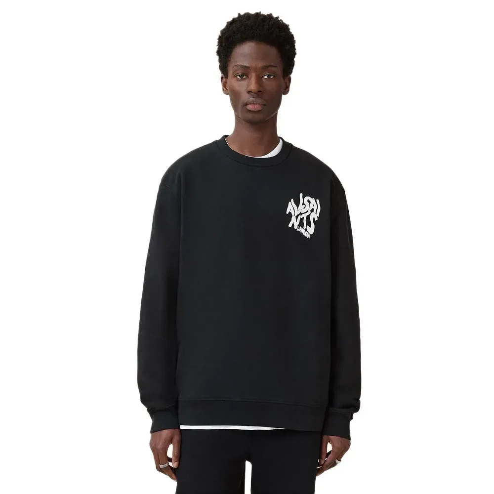 Allsaints Felpa Orlando Jet Black M - Allsaints - FashionsVida