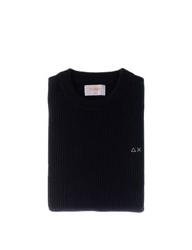 Maglione misto lana BLU SCURO L