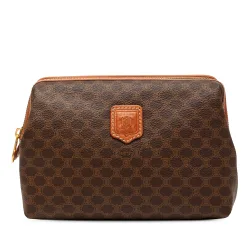 Macadam Coated Canvas Pouch