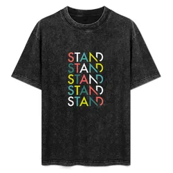 STAND T-Shirt Casual Basic Street Style T-Shirt