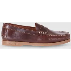 Mocasines de hombre de piel