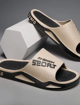Sandalias de hombre con estilo resistentes a los olores para primavera y verano, sandalias planas de interior para la casa, el baño y la ducha antide - Shein - FashionsVida
