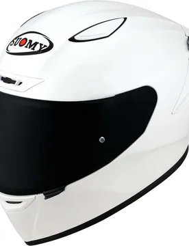 Casco Moto Integrale Racing TRACK-1 PLAIN Bianco taglia XL - Suomy - FashionsVida