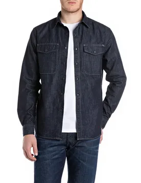 Camicia A Maniche Lunghe M12 .000.860 B0 Dark Blue M