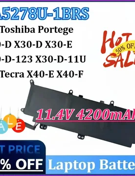 NEW PA5278U-1BRS 11.4V 4200mAh 4h Laptop Battery for Toshiba Portege X30-D-11U X40-D X30-D X30-E X30-D-123 for Tecra X40-F X40-E - Aliexpress - FashionsVida