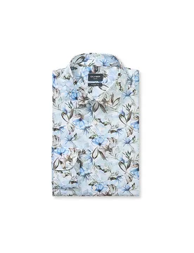 Camisa Regular Fit azul claro 43 - Olymp - FashionsVida