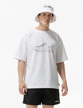T-shirt à Manches Courtes Mod Off Print White S
