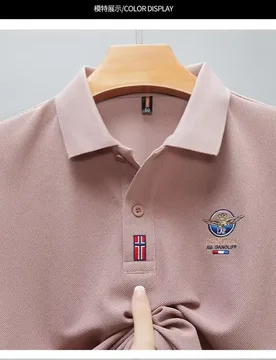 New Summer Hot Selling Embroidered Men's 100% Pure Cotton Ice Silk Short Sleeved Casual Breathable Polo Shirt - Aliexpress - FashionsVida