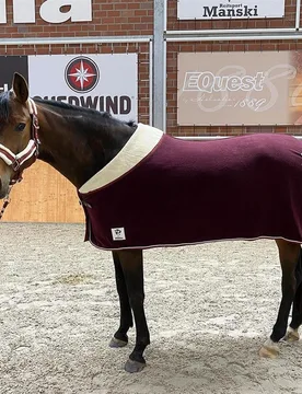 Manski Abschwitzdecke Eternal Flame, bordeaux-silver 145 - Reitsport Manski - FashionsVida