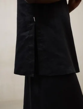 Falda larga de lino corte evasé - Ecoalf - FashionsVida