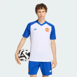 Maglia pre-partita Manchester United FC 26/27 S White / Royal Blue