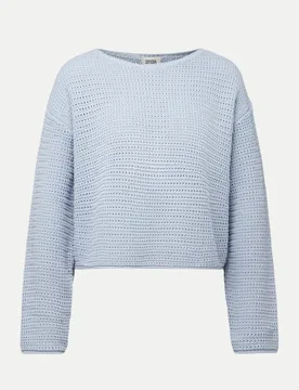 Drykorn Langarmshirt IMENIA Blau M - Drykorn - FashionsVida