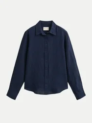 Gant Leinenhemd Blau 40