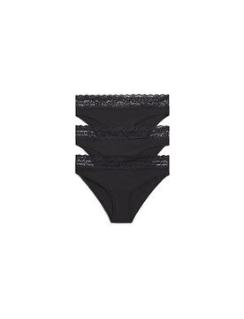 Slips 3er Pkg. black schwarz M damen
