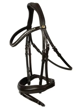 Hans Melzer Trense WIESBADEN COMFORT englisch kombiniert, braun - Hans Melzer Horse Equipment - FashionsVida