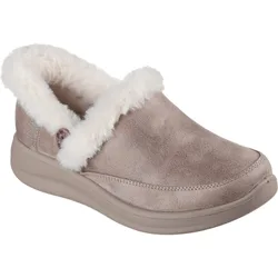 Cozy Escape Textile Womens Taupe Slippers - Size Uk 3