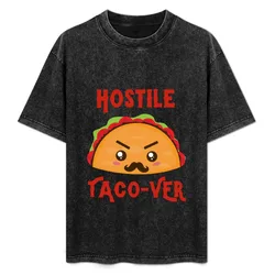 Hostile Taco-Ver T-Shirt Novelty Graphic Tee Shirt