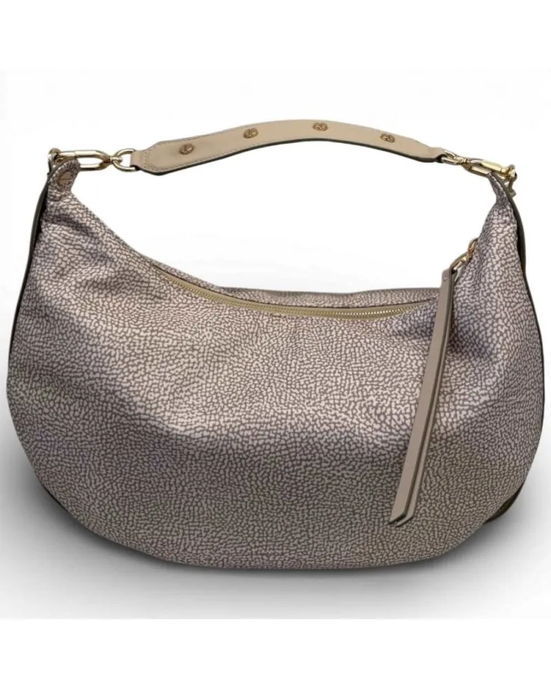 Borsa Hobo M. Sabbia - 91010220-AH1-C75 - Borbonese - FashionsVida