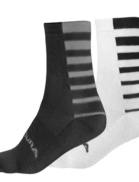 Calzini Stripe Coolmax® 2 Paia Black