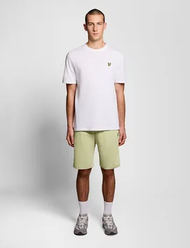 Men's Cotton Sweat Shorts in Green - Lyle & Scott - FashionsVida