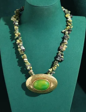 Vintage Gold Color Ingot Pendent Gradient Yellow Green Necklaces Natural Stone Antique Gravel Jewelry 2026 Woman Birthday Gifts - Aliexpress - FashionsVida