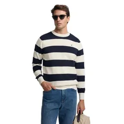 Maglione 102080733 Stripes Marino Crema S