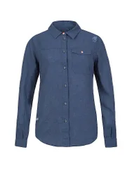 Damen Kletterbluse Saume Leinen dunkelblau 42 W