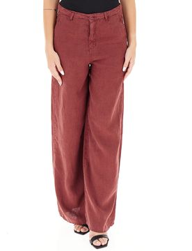 Pantalone in lino BORDEAUX XS