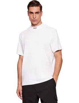 HUGO T-Shirt Hr Tee Collar, weiss l - BOSS - FashionsVida