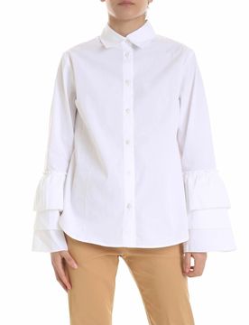 Fuzzi Camicia bianca con balze