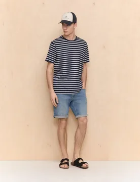 Bermuda de hombre 5 bolsillos denim stretch - Easy Wear - FashionsVida