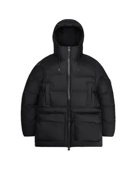 Parka ALTA LONG PUFFER CARGO J schwarz L herren - Rains - FashionsVida